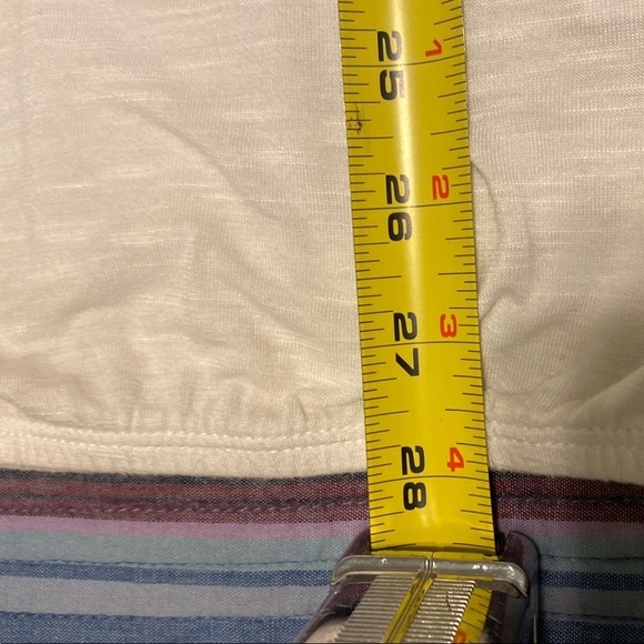 LOFT Soft White Blouse with Ruffled Neckline and Relaxed Fit - Picture 8 of 8